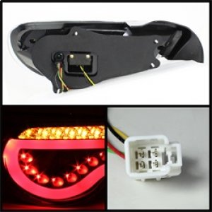 Subaru BRZ Tail Lights - Rear - SPYDER - LED, Light Bar - Black - `12-`14