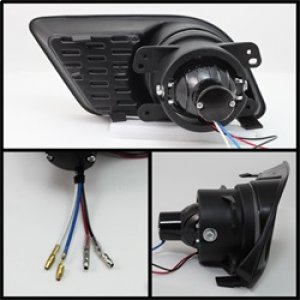 Dodge Charger Fog Lights - SPYDER - Halo Projector w/Switch - Clear - `11-`14