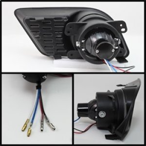 Dodge Charger Fog Lights - SPYDER - Halo Projector w/Switch - Clear - `11-`14