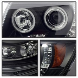 Toyota Tacoma Headlights - SPYDER - CCFL Halo LED Projector - Black Smoke - `05-`11