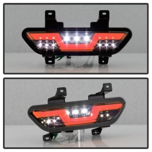 Ford Mustang LED Tail Lights - SPYDER - LED Reverse - Black Smoke - `15-`16