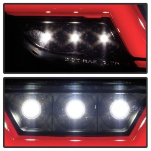 Ford Mustang LED Tail Lights - SPYDER - LED Reverse - Black Smoke - `15-`16