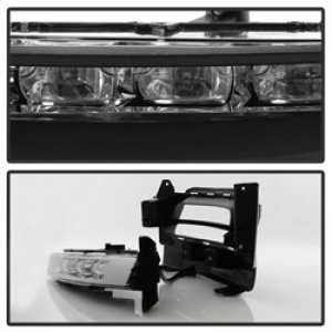 Dodge Charger Fog Lights - SPYDER - LED Fog Lights W/Universal Switch - Clear - `15-`16