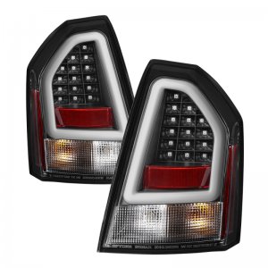 Chrysler 300C LED Tail Lights - Rear - SPYDER - Version 2 - Black - `05-`07