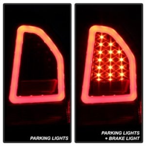 Chrysler 300C LED Tail Lights - Rear - SPYDER - Version 2 - Black - `05-`07