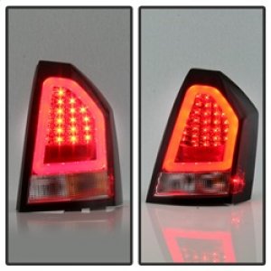 Chrysler 3000C LED Tail Lights - SPYDER - Version 2 Light Bar - Red Clear - `05-`07
