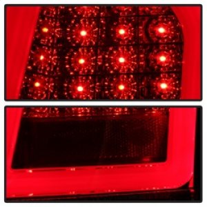 Chrysler 300C LED Tail Lights - Rear - SPYDER - Version 2 Light Bar - Smoke - `05-`07