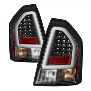 Chrysler 300C LED Tail Lights - Rear - SPYDER - Version 2, Light Bar - Black - `08-`10