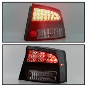 Dodge Charger LED Tail Lights - SPYDER - Black Smoke - `06-`08
