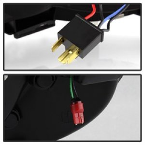 Toyota Tacoma Headlights - SPYDER - Projector, Version 2, Light Bar DRL - Black - `05-`11