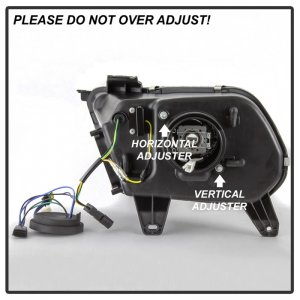 Ford Mustang Headlights - SPYDER - Light Bar Projector with LED Sequential Turn Signals, HID Only - Black - `10-`13