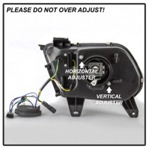 Ford Mustang Headlights - SPYDER - Light Bar Projector with LED Sequential Turn Signals, HID Only - Black - `10-`13