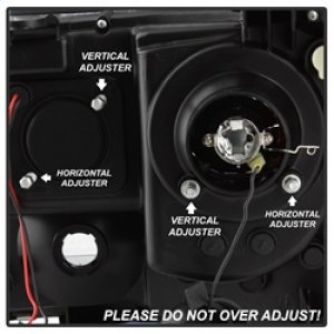 Toyota Tacoma Headlights - SPYDER - Projector Headlights, Version 2, Light Bar DRL - Chrome - `05-`11