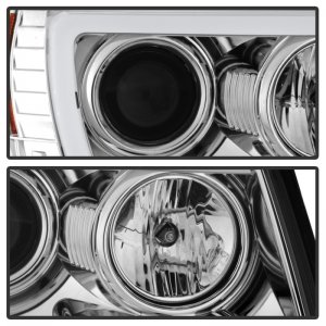Toyota Tacoma Headlights - SPYDER - Projector Headlights, Version 2, Light Bar DRL - Chrome - `05-`11
