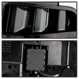 Ford Mustang LED Tail Lights - SPYDER - Sequential Turn Signal - Smoke - `10-`12