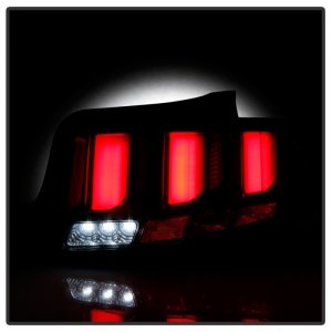 Ford Mustang LED Tail Lights - SPYDER - Sequential Turn Signal - Smoke - `10-`12