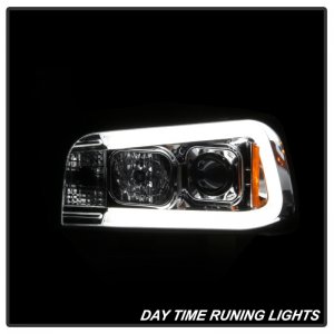 Dodge Charger Projector Headlights - SPYDER - LED Light Bar - Chrome - `06-`10