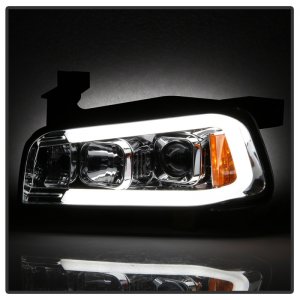 Dodge Charger Projector Headlights - SPYDER - LED Light Bar - Chrome - `06-`10