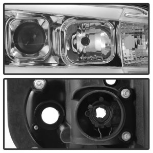 Dodge Charger Projector Headlights - SPYDER - LED Light Bar - Chrome - `06-`10