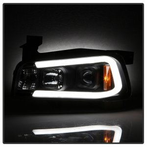 Dodge Charger Headlights - SPYDER - LED Light Bar - Black - `06-`10