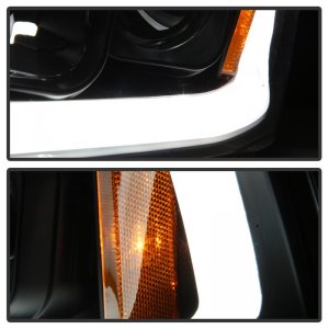 Dodge Charger Headlights - SPYDER - LED Light Bar - Black - `06-`10