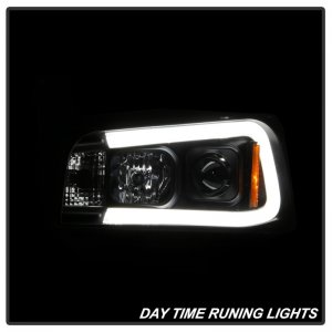 Dodge Charger Headlights - SPYDER - LED Light Bar - Black - `06-`10