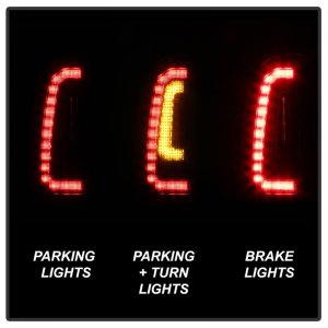 Toyota Tacoma LED Tail Lights - SPYDER - Black - `05-`15