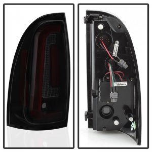 Toyota Tacoma Tail Lights - Rear - SPYDER - LED, Black Smoke - Smoke - `05-`15