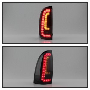Toyota Tacoma Tail Lights - Rear - SPYDER - LED, Black Smoke - Smoke - `05-`15