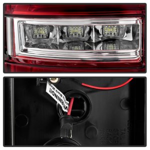 Toyota Tacoma LED Tail Lights - SPYDER - Red Clear - `16-`17