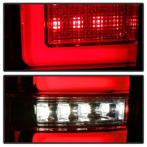 Toyota Tacoma LED Tail Lights - SPYDER - Red Clear - `16-`17