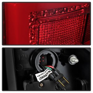 Toyota Tacoma LED Tail Lights - SPYDER - Red Clear - `16-`17