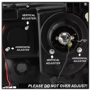 Toyota Tacoma Headlight Set - SPYDER - Version 2, Light Bar DRL - Black Smoke - `05-`11