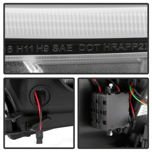 Toyota Tacoma Headlights - SPYDER - Projector, Sequential LED Turn Signal - Black - `16-`18