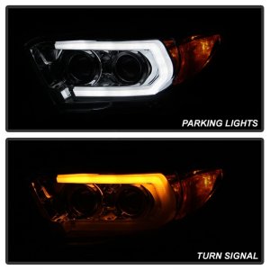 Toyota Tacoma Headlights - SPYDER - Projector, Sequential LED Turn Signal - Chrome - `16-`18