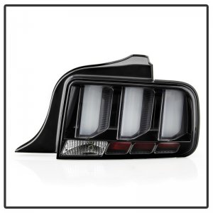 Ford Mustang Tail Lights - SPYDER - White Light Bar LED - Black - `05-`09