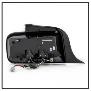 Ford Mustang Tail Lights - SPYDER - White Light Bar LED - Black - `05-`09