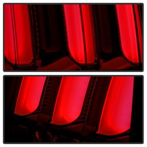 Ford Mustang Tail Lights - SPYDER - LED, Red Light Bar - Smoke - `05-`09