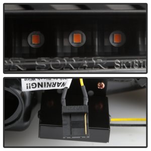 Mitsubishi Lancer Tail Lights - SPYDER - LED Version 2 - Black - `08-`14