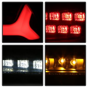Mitsubishi Lancer Tail Lights - SPYDER - LED Version 2 - Black - `08-`14
