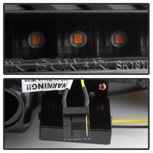 Mitsubishi Lancer Tail Lights - SPYDER - LED Version 2 - Black - `08-`14