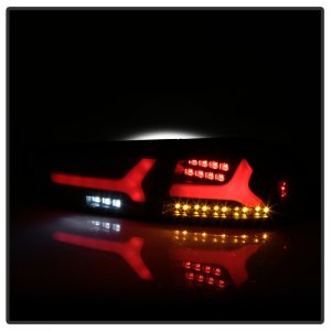 Mitsubishi Lancer LED Tail Lights - Rear - SPYDER - Version 2 - Black Smoke - `08-`14