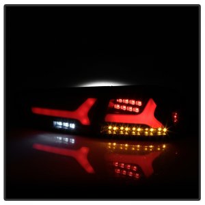 Mitsubishi Lancer LED Tail Lights - Rear - SPYDER - Version 2 - Black Smoke - `08-`14