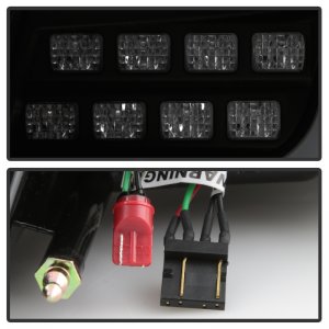 Mitsubishi Lancer LED Tail Lights - Rear - SPYDER - Version 2 - Black Smoke - `08-`14