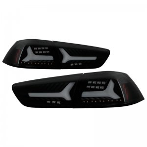 Mitsubishi Lancer LED Tail Lights - Rear - SPYDER - Version 2 - Black Smoke - `08-`14