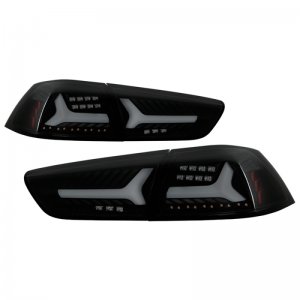 Mitsubishi Lancer LED Tail Lights - Rear - SPYDER - Version 2 - Black Smoke - `08-`14