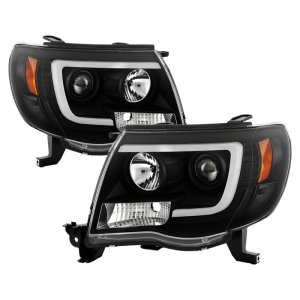 Toyota Tacoma Headlights - SPYDER - Version 2 High-Power LED - Black - `05-`11