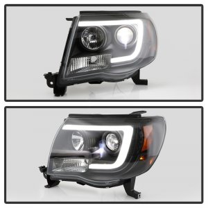 Toyota Tacoma Headlights - SPYDER - Version 2 High-Power LED - Black - `05-`11