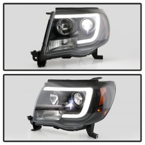 Toyota Tacoma Headlights - SPYDER - Version 2 High-Power LED - Black - `05-`11