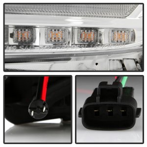 Toyota Tacoma Headlights - SPYDER - APEX Series Projector - Halogen Model Only, Multi-Beam High-Power LED Module Equipped - Chrome - `16-`20